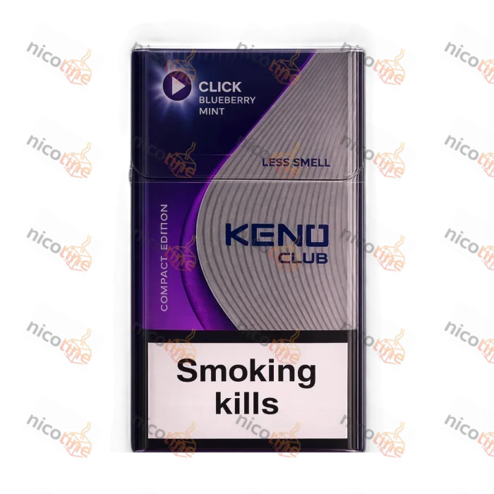Сигарети Keno Club Compact Blueberry Mint Capsule (Чорниця М'ята) (20шт)