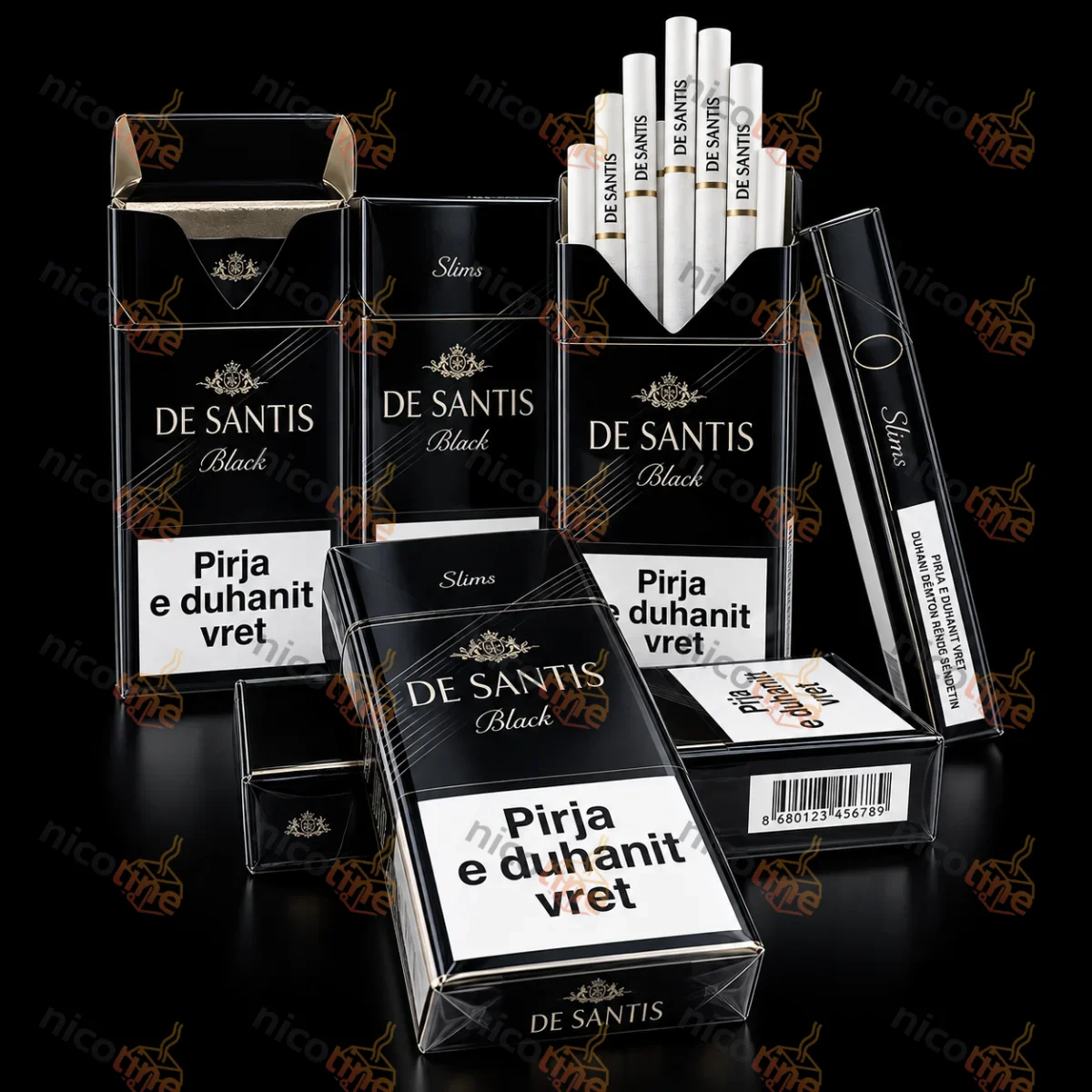 Сигарети De Santis Slims Black
